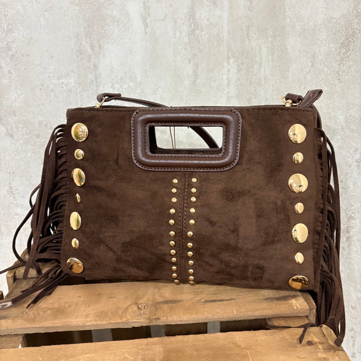 Bolso Chocolate Flecos