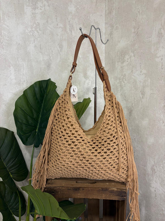 Bolso Crochet Flecos