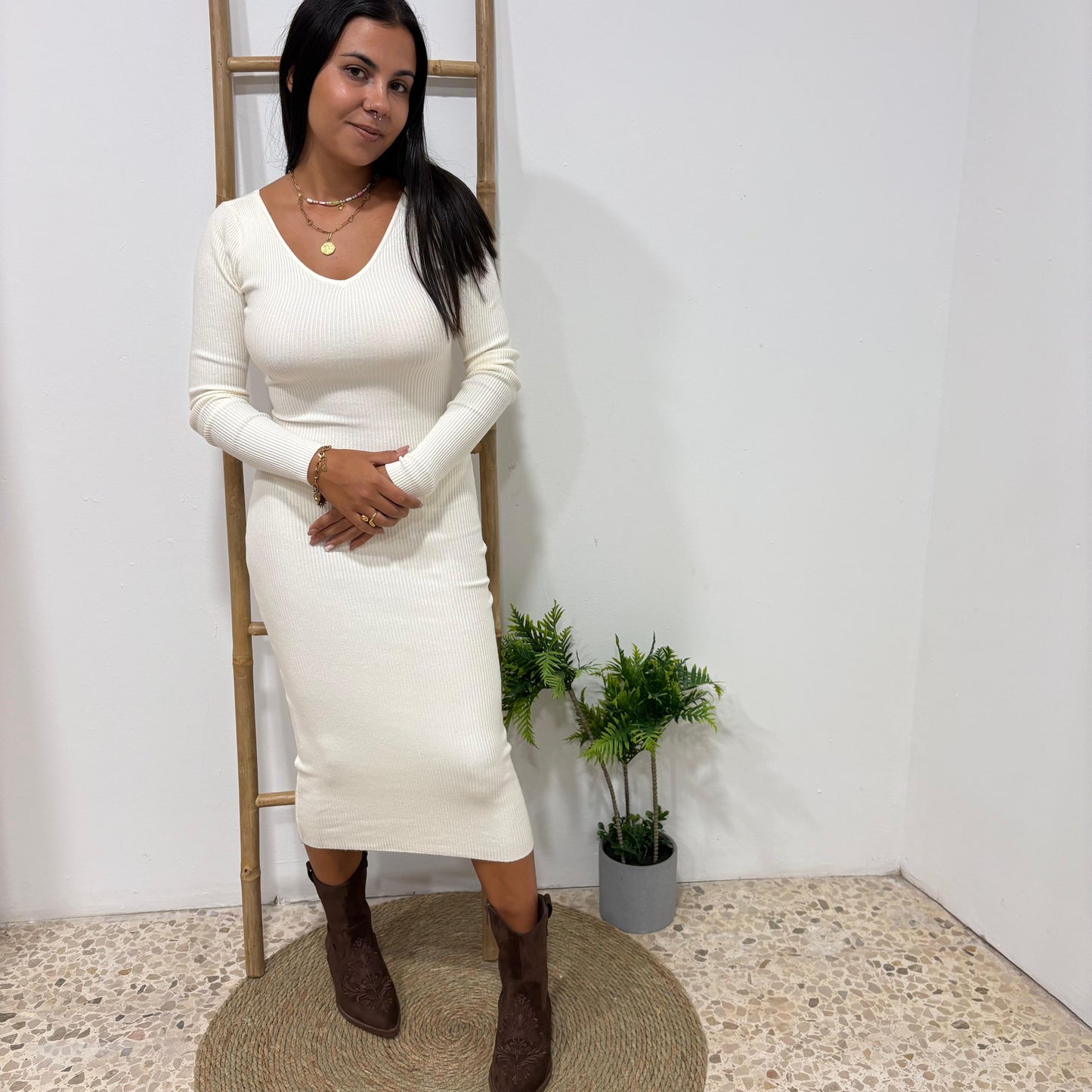 Vestido Manga Larga