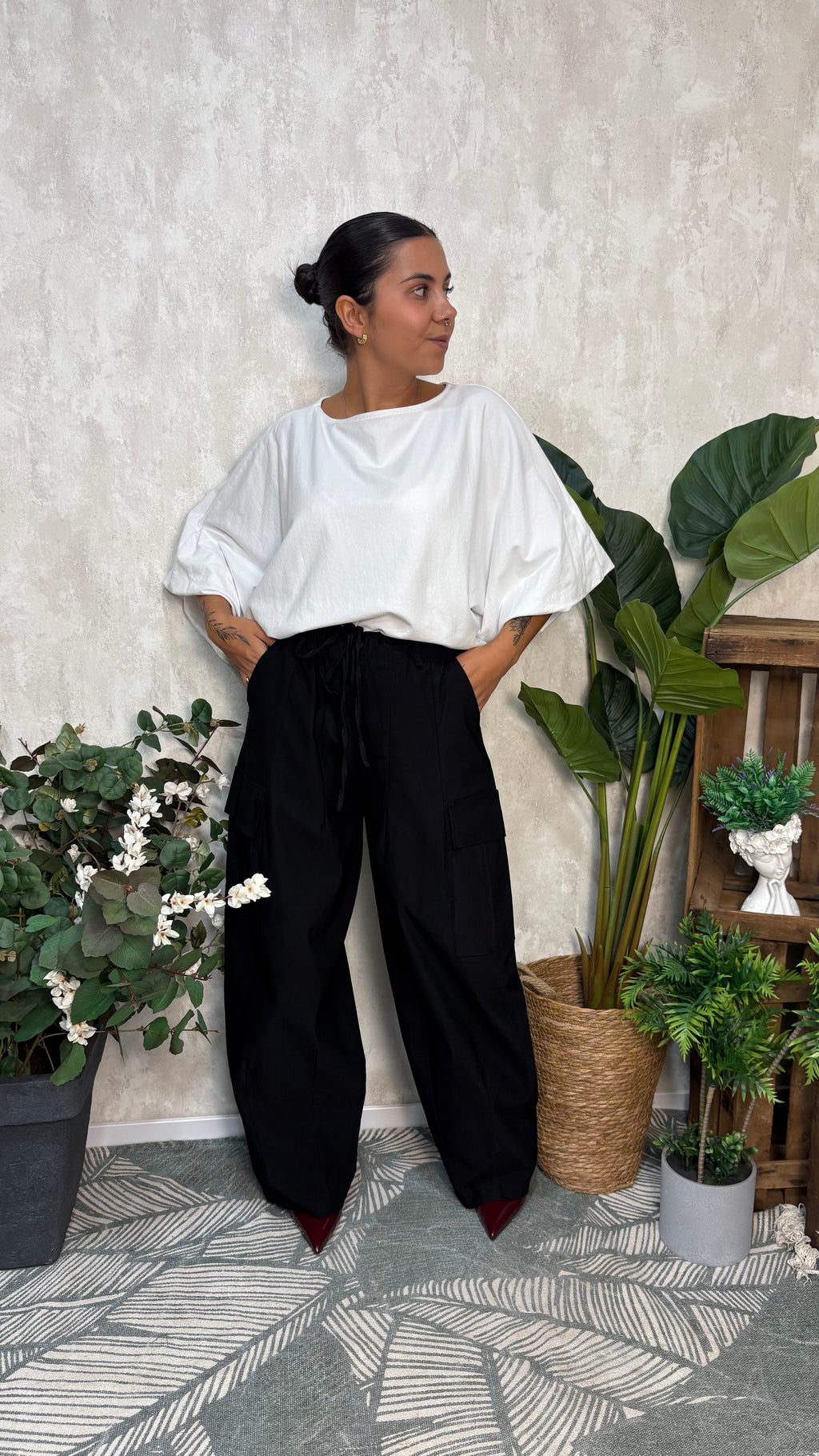 Pantalón Cargo Negro