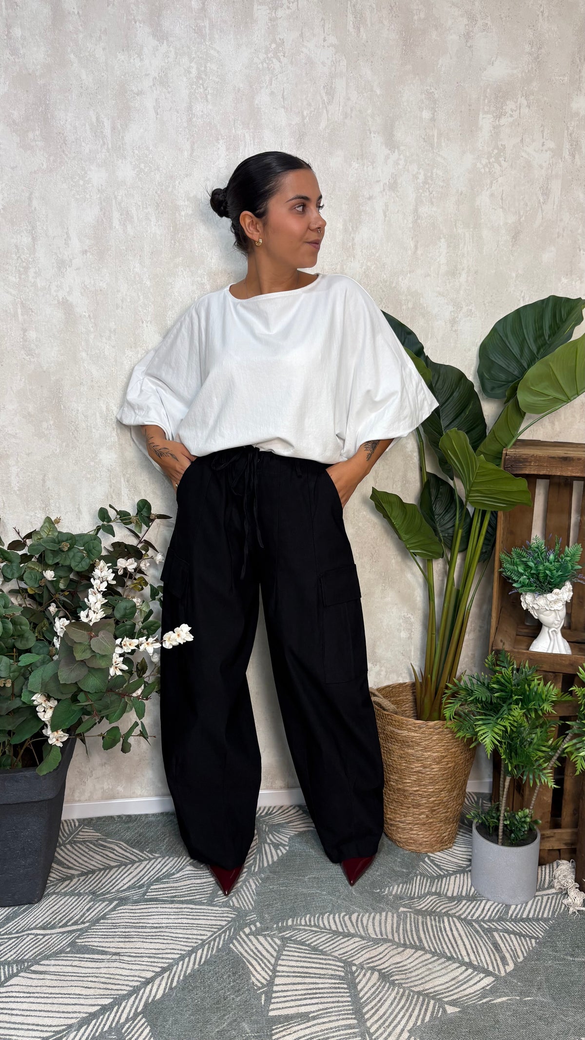 Pantalón Cargo Negro