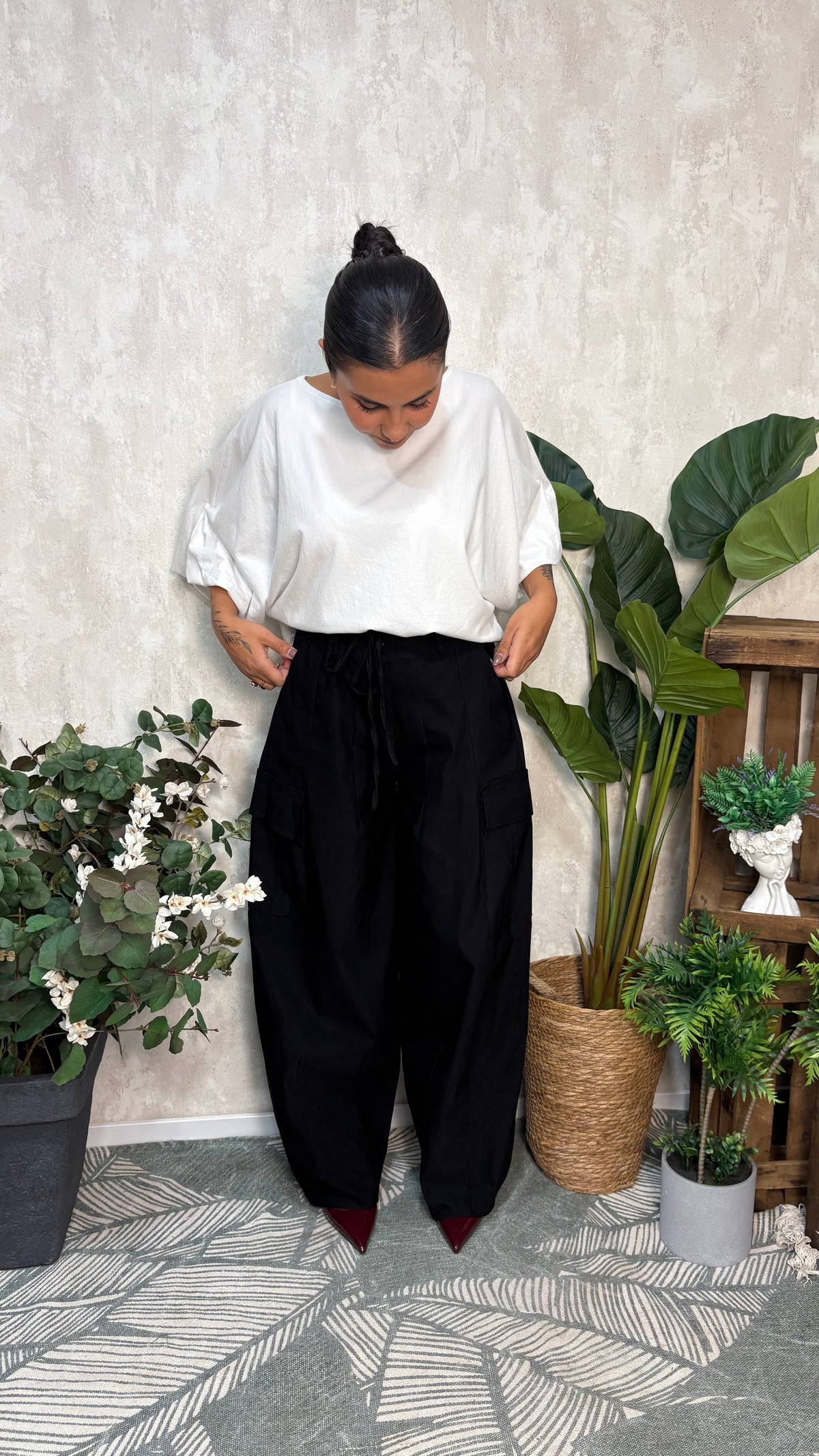Pantalón Cargo Negro