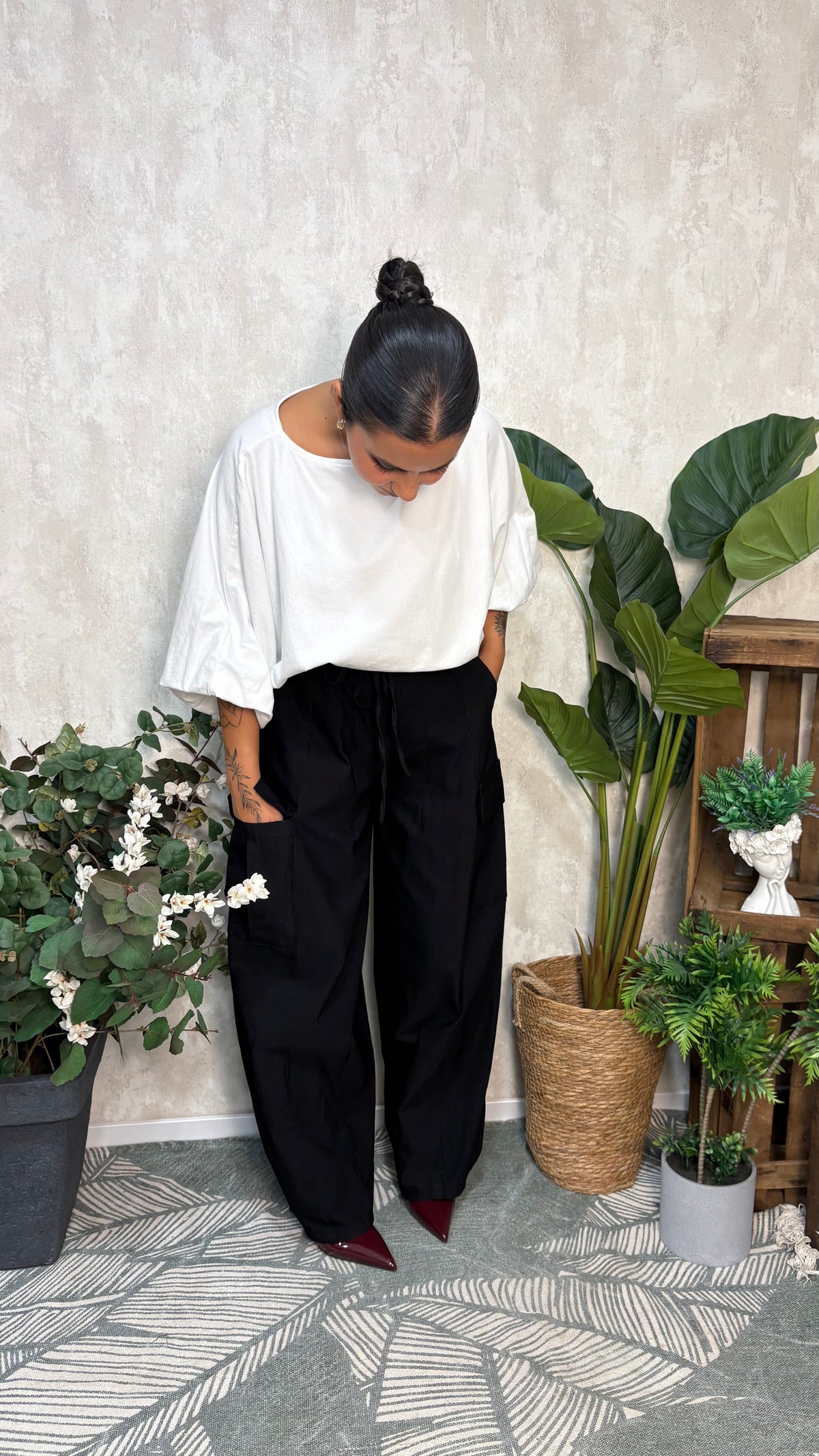 Pantalón Cargo Negro