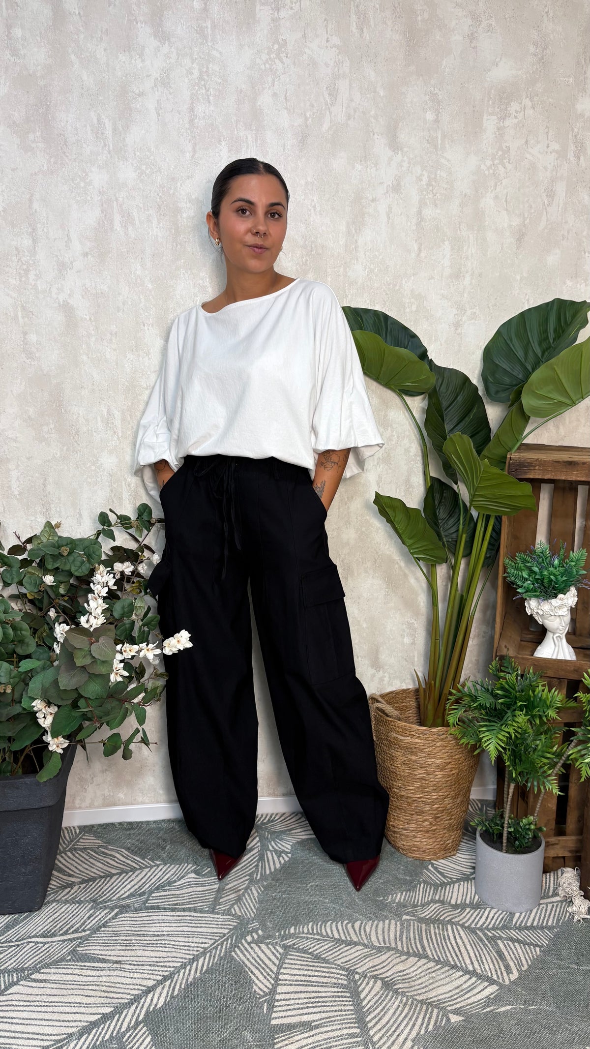 Pantalón Cargo Negro
