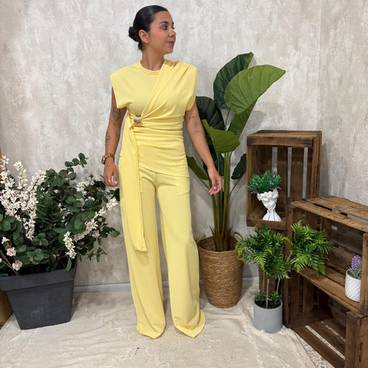 Conjunto Amarillo Piedra