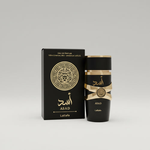 Asad de Lattafa Eau de Parfum 100 ml – Fragancia Ámbar-Especiada Masculina Original – Cosmética para mujer | Mayshop