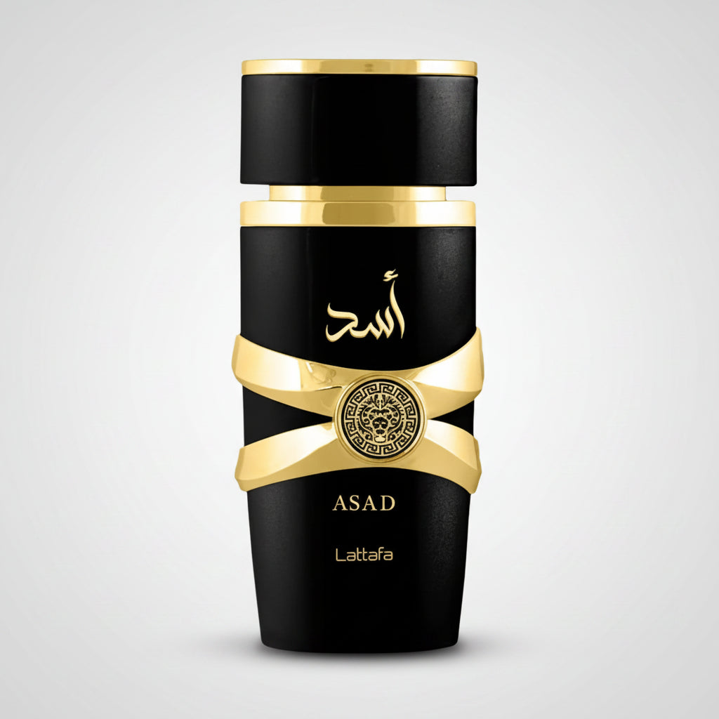 Asad de Lattafa Eau de Parfum 100 ml – Fragancia Ámbar-Especiada Masculina Original