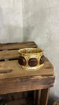 Brazalete Perla Marrón
