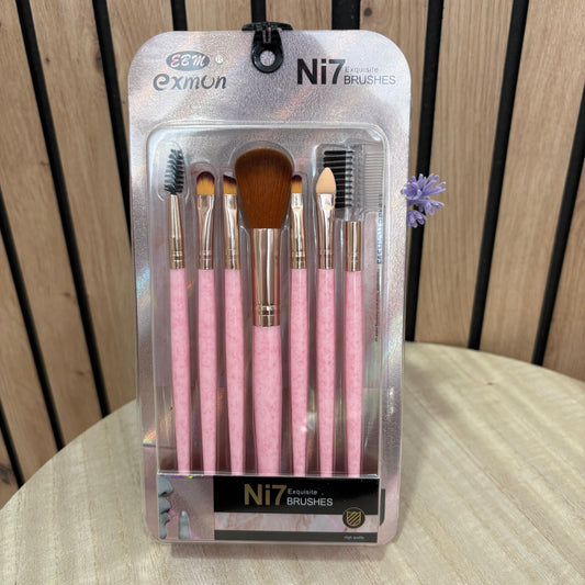 Set de 7 Brochas de Maquillaje con Peine para Cejas – Completo y Práctico