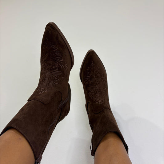 Botas Cowboy Marrón Chocolate