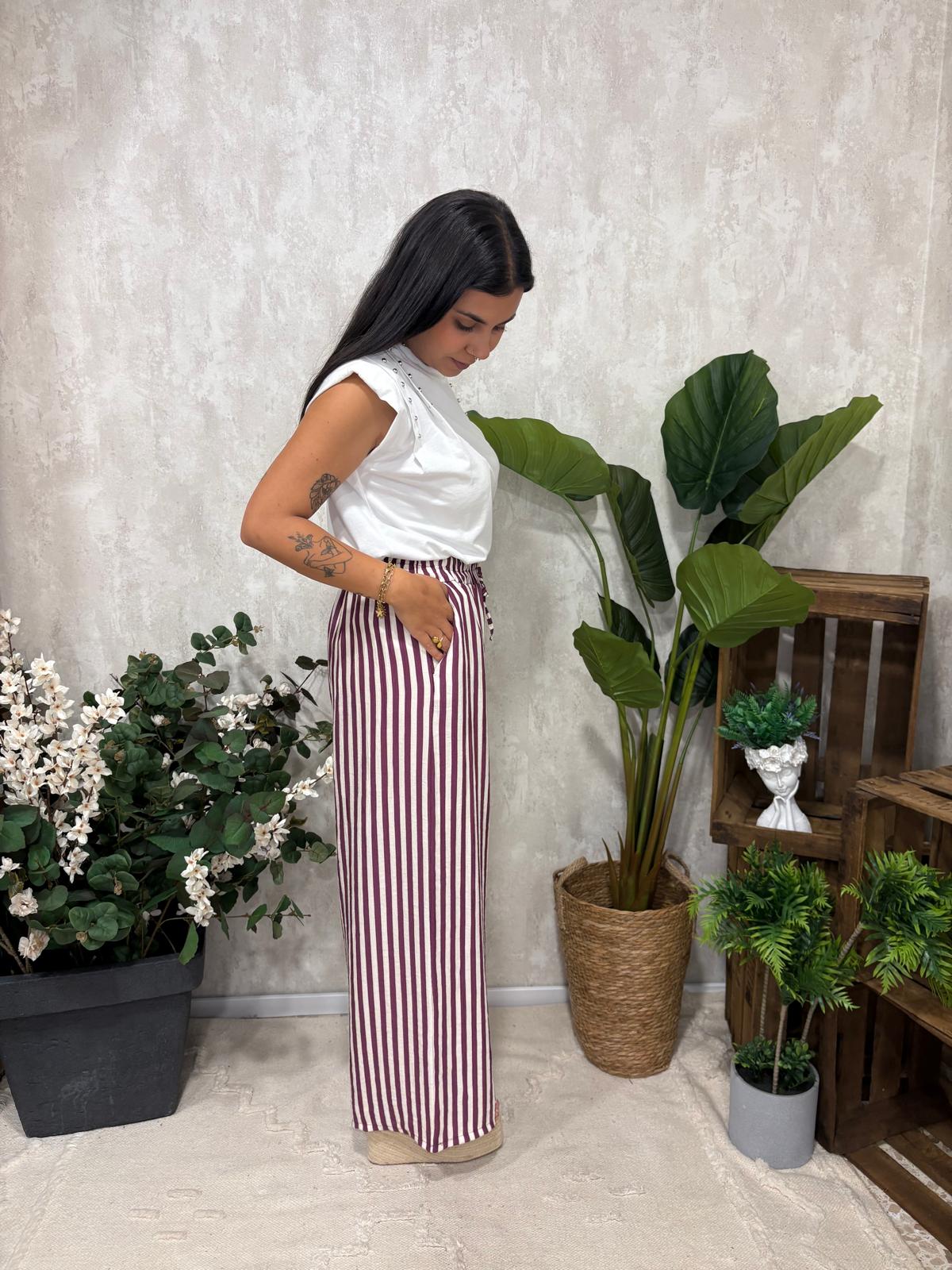Pantalón Rayas Fresco