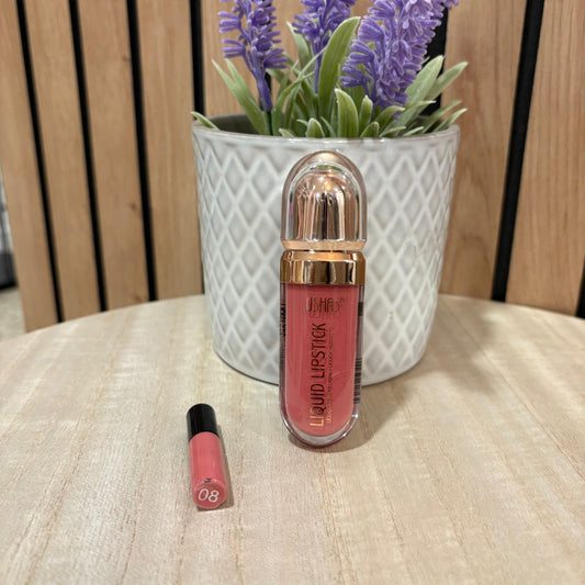 Labial Líquido Rosa Súper Permanente con Acabado Intenso