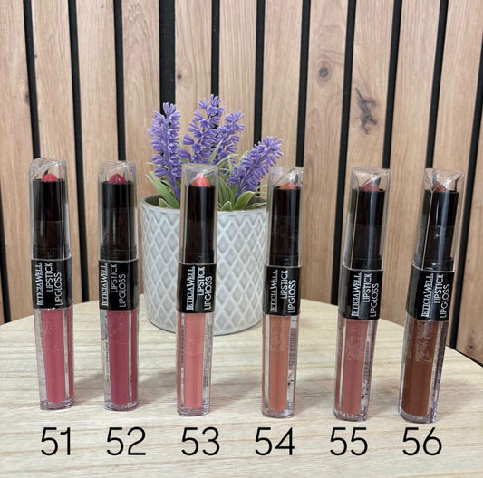 Pintalabios Líquido Mate con Gloss – Larga Duración