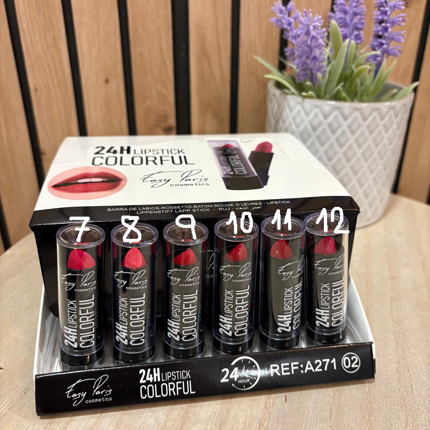 Labial Rojo 24H