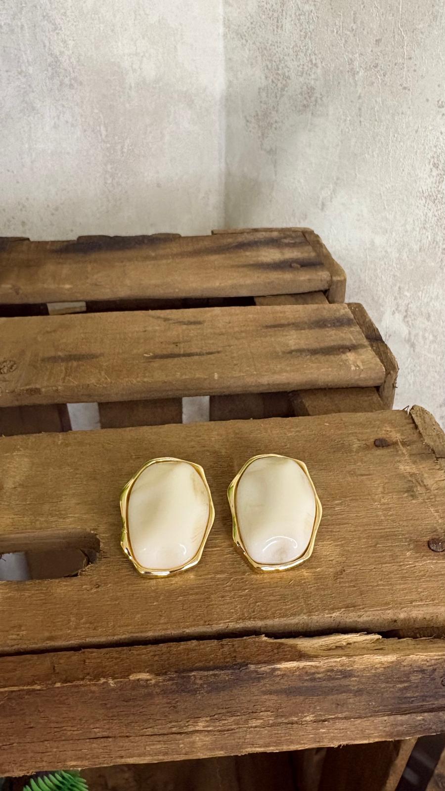Pendientes Beige