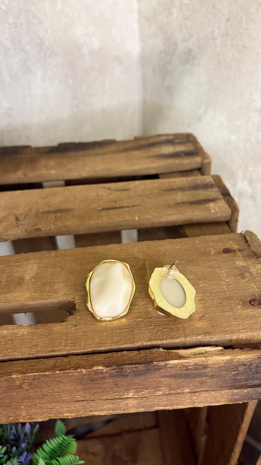Pendientes Beige