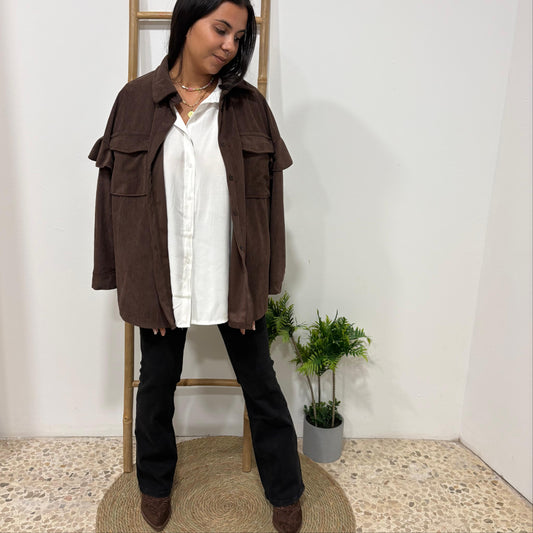 Sobrecamisa Marrón Chocolate