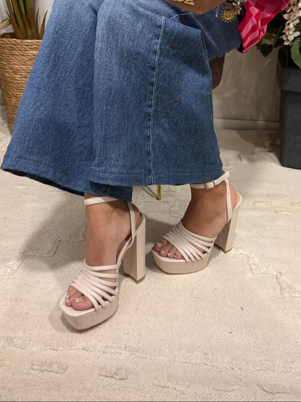 Tacón Beige