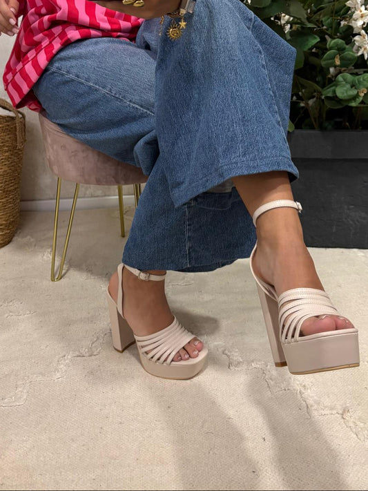 Tacón Beige