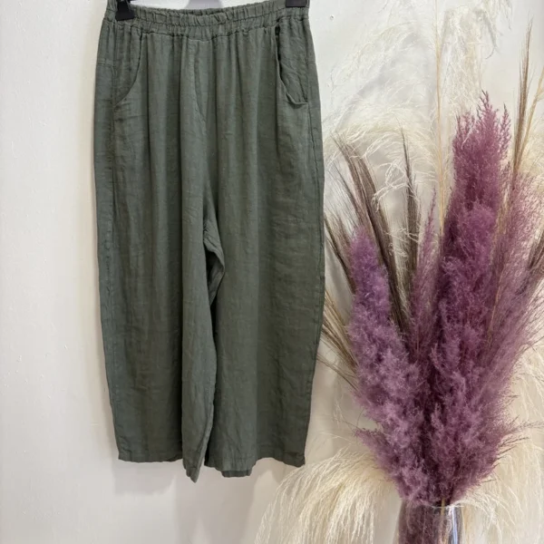 pantalon lino bolsillos