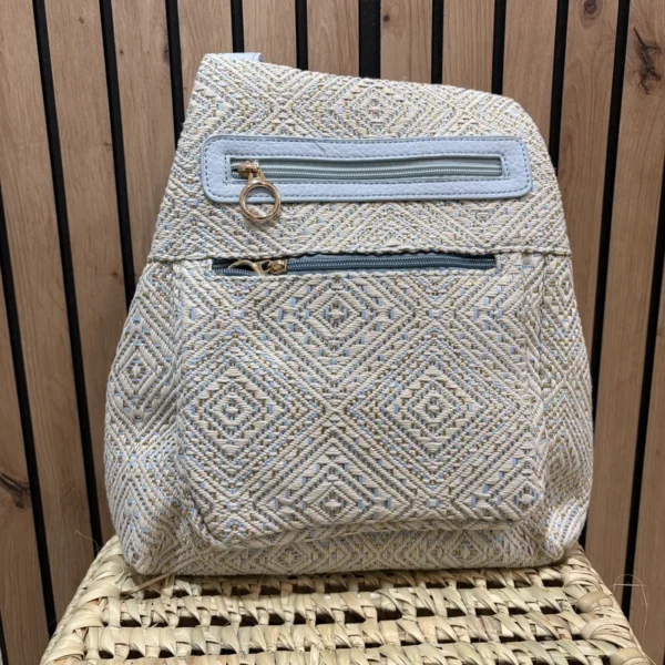 mochila azul
