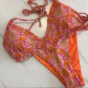 bikini estampado rosa